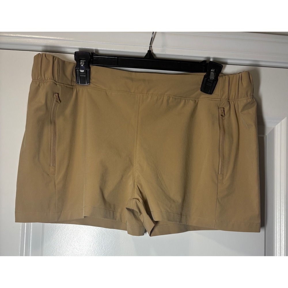 Reel Legends Womens Tan Performance Utility Shorts -‎ Size L